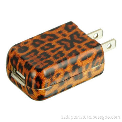5V/1A Water Transfer Surface USB Mobile Phone Charger with 1,000mAh Capacity